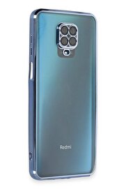 CepteToptan Xiaomi Redmi Note 9 Pro Kılıf Lensli Silikon - Açık Mavi - DROPX3526-8516