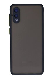 CepteToptan Samsung Galaxy A02 Kılıf Montreal Silikon Kapak - Lacivert - DROPX3963-1394