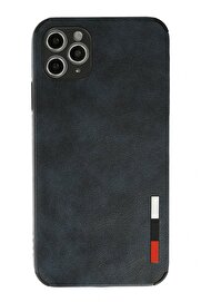 CepteToptan iPhone 11 Pro Kılıf Loop Deri Silikon - Lacivert - DROPX2508-9174