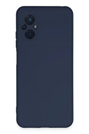 CepteToptan Xiaomi Poco M5 Kılıf Nano içi Kadife Silikon - Lacivert - DROPX1091-8617
