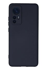 CepteToptan Xiaomi Mi 12 Kılıf Nano içi Kadife Silikon - Lacivert - DROPX1663-2721