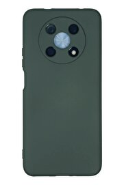 CepteToptan Huawei Nova Y90 Kılıf Nano içi Kadife Silikon - Koyu Yeşil - DROPX7608-3659