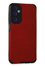 CepteToptan Samsung Galaxy M34 5G Kılıf Loop Deri Silikon - Kırmızı - DROPX1937-6720
