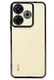 CepteToptan Xiaomi Redmi 13 4G Kılıf Lensli Silikon - Siyah - DROPX7289-3967