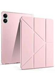 CepteToptan Xiaomi Redmi Pad Pro 12.1 Kılıf Kalemlikli Mars Tablet Kılıfı - Rose Gold - DROPX6581-3173