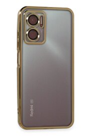 CepteToptan Xiaomi Redmi 10 5G Kılıf Lensli Silikon - Gold - DROPX4339-8948
