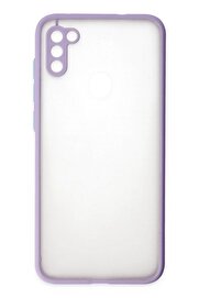 CepteToptan Samsung Galaxy A11 Kılıf Montreal Silikon Kapak - Mor - DROPX6882-3588