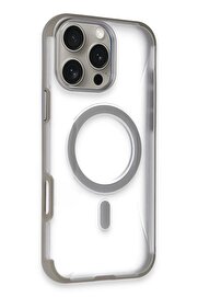 CepteToptan iPhone 16 Pro Max Hilton Magsafe Kapak - Titan Gri - DROPX3920-5873
