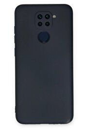 CepteToptan Xiaomi Redmi Note 9 Kılıf Nano içi Kadife Silikon - Lacivert - DROPX1799-7030