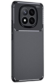 CepteToptan Xiaomi Redmi Note 14 Pro Plus Kılıf Auto Focus Karbon Kapak - Siyah - DROPX8904-2766