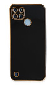 CepteToptan Realme C25Y Kılıf Volet Silikon - Siyah - DROPX1618-5968