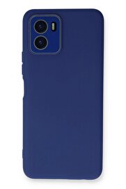 CepteToptan Vivo Y15S Kılıf Lansman Glass Kapak - Sky Blue - DROPX4325-7994