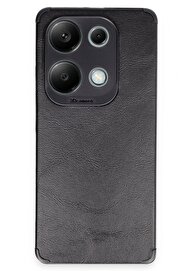 CepteToptan Xiaomi Redmi Note 13 4G Kılıf Loop Deri Silikon - Siyah - DROPX4377-1307