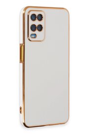 CepteToptan Oppo A54 4G Kılıf Volet Silikon - Beyaz - DROPX2702-1414
