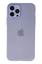CepteToptan iPhone 12 Pro Max Kılıf Silikon - Mor - DROPX9952-5231