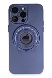 CepteToptan iPhone 13 Pro Max Kılıf Lukka Magneticsafe Kapak - Lacivert - DROPX6015-1685