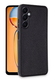 CepteToptan Samsung Galaxy A56 Kılıf Aras Deri Kapak - Siyah - DROPX6700-9780