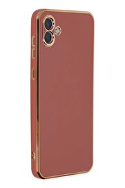 CepteToptan Samsung Galaxy A04 Kılıf Volet Silikon - Kırmızı - DROPX4854-7404