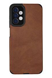 CepteToptan Samsung Galaxy A04S Kılıf Loop Deri Silikon - Kahverengi - DROPX5014-2967
