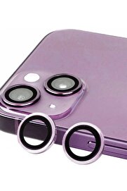 CepteToptan iPhone 14 Raze Metal Kamera Lens - Mor - DROPX3521-1387
