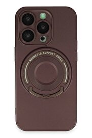 DropCep iPhone 14 Pro Kılıf Lukka Magneticsafe Kapak - Kahverengi - Ogz8608-1088