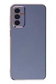 CepteToptan Samsung Galaxy M23 Kılıf Volet Silikon - Mavi - DROPX6062-2413