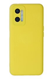 CepteToptan Oppo A96 Kılıf Nano içi Kadife Silikon - Sarı - DROPX5970-7721