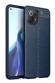 CepteToptan Xiaomi Mİ 11 Lite Kılıf Auto Focus Kapak - Lacivert - DROPX7386-2231