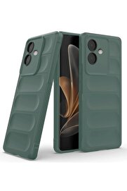 CepteToptan Oppo A3 Kılıf Optimum Silikon - Koyu Yeşil - DROPX5923-1871