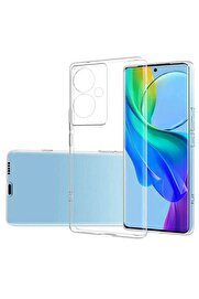 CepteToptan Vivo V29 Lite Kılıf Lüx Şeffaf Silikon - DROPX7483-5214