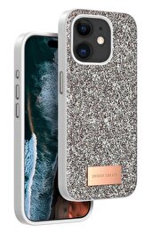 Toptan Bulurum iPhone 11 Bright Simli Kapak - Gold