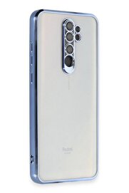 CepteToptan Xiaomi Redmi Note 8 Pro Kılıf Lensli Silikon - Açık Mavi - DROPX3678-6546