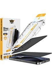 STOREMAX aclyashop LABS 16 Serisi ile Uyumlu 5D Privacy 2 Adet Uygulama Aparatlı Ekran Temperli Cam Hayalet E