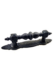 evimdeyokyok Antika Tarz Dekoratif Pirinç Ağır Kapı Çekme Kolu - Küçük, 215x40 mm, Oksit