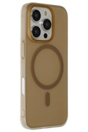 CepteToptan iPhone 16 Pro Max Tuna PC Slim Magsafe Kapak - Çöl Titanyum - DROPX1768-9092