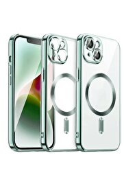 CepteToptan iPhone 15 Kılıf Kross Magneticsafe Kapak - Koyu Yeşil - DROPX9183-5846