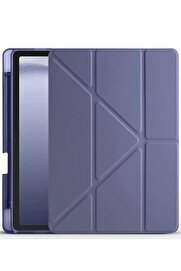 CepteToptan Xiaomi Redmi Pad Pro 12.1 Kılıf Kalemlikli Mars Tablet Kılıfı - Açık Mor - DROPX7751-5570