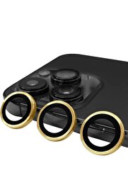 CepteToptan iPhone 13 Pro Max Raze Metal Kamera Lens - Gold - DROPX8971-6262
