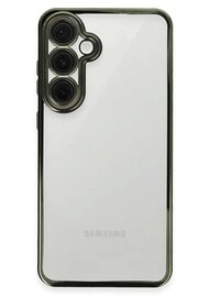CepteToptan Samsung Galaxy S24 FE Kılıf Lensli Silikon - Yeşil - DROPX3639-7923