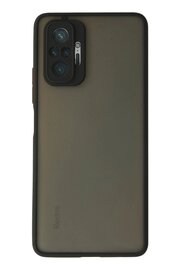 CepteToptan Xiaomi Redmi Note 10 Pro Kılıf Montreal Silikon Kapak - Siyah - DROPX9310-2259