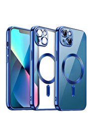 CepteToptan iPhone 15 Kılıf Kross Magneticsafe Kapak - Lacivert - DROPX3526-8105