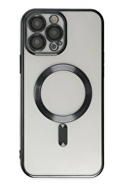 CepteToptan iPhone 13 Pro Max Kılıf Kross Magneticsafe Kapak - Siyah - DROPX6470-9071