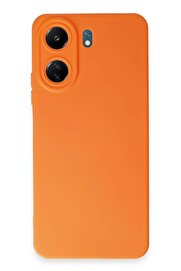 nerede bulurum Xiaomi Redmi 13C Kılıf Nano içi Kadife Silikon - Turuncu