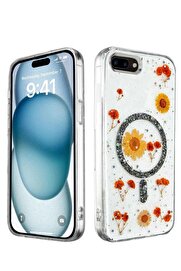 nerede bulurum iPhone 7 Kılıf Daisy Simli Magsafe Kapak - Siyah
