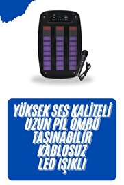 Fry Kablosuz Hoparlör İos Ve Androi̇d Uyumlu Şarjlı Sd Kart Gi̇ri̇şli̇ Bluetooth Hoparl - Voanfd6680-6