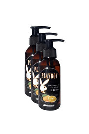 Adoi̇l Playboy Orange Flavored Massage Oi̇l Portakal Aromalı Vücut Masaj Yağı 120 Ml 3 Adet