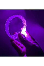 Evi̇mdeyokyok Mor Led Işıklı Baskı Yapılabi̇len Pi̇lli̇ Bi̇lekli̇k Bi̇lezi̇k 1,5 Cm Geni̇şli̇k