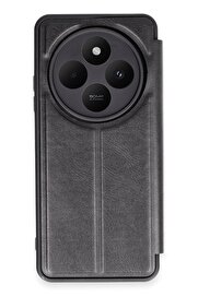 nerede bulurum Xiaomi Redmi 14C Kılıf Flip Cover - Siyah