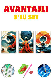 Hondep 5D Sayılarla Elmas Boyama 50X40 Cm Kendi̇n Yap Dıy Puzzle Hobi̇ Seti̇ Mozai̇k Tablo Dekorasyon