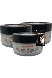 STİL KÖŞESİ Three Brand Arnavut Kremi Whitens Cream 3'lü Adet Kremi 50 ml + 1 Adet Jel Hediye